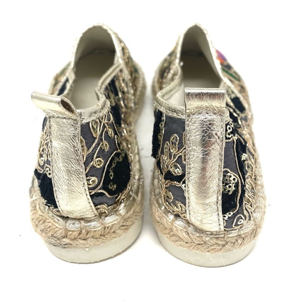 Patrizia By Spring Step Maylis Slip On Embellished Espadrille Black Size 37 - Picture 4 of 6